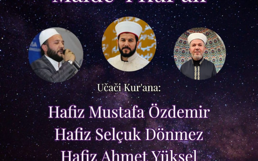 “Najava: Večer Kur’ana u Sofi Mehmed-pašinoj džamiji u Banja Luci”