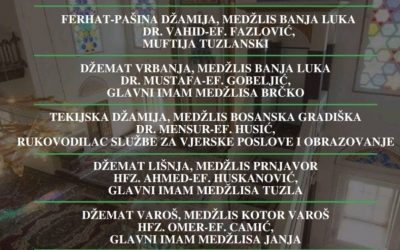 Gosti hatibi na području Muftiluka banjalučkog u petak 26. decembra 2025. godine.