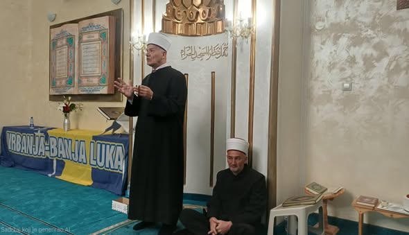 Muftija Smajlović u posjeti džematu Vrbanja, Medžlis Banja Luka