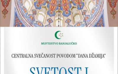 NAJAVA: Centralna svečanost Muftijstva banjalučkog povodom Dana džamija